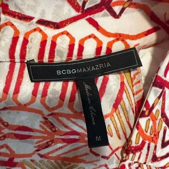 BCBGMAXAZRIA Women Red Romper M - Picture 9 of 9